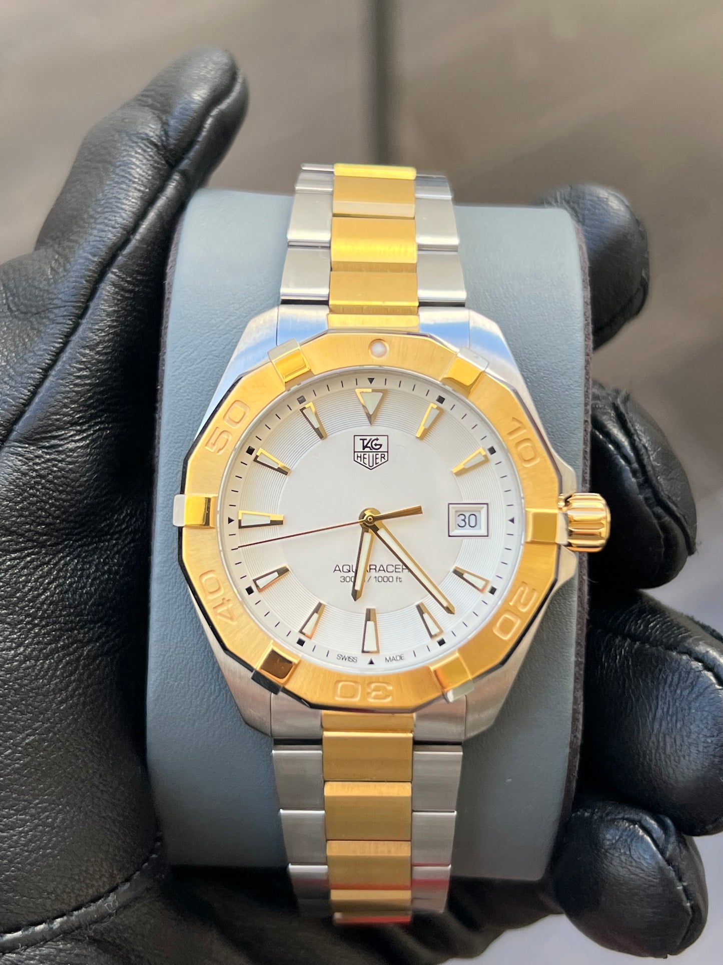 TAG Heuer Aquaracer Cuarzo, 41 mm, acero y oro WAY1120.BB0930