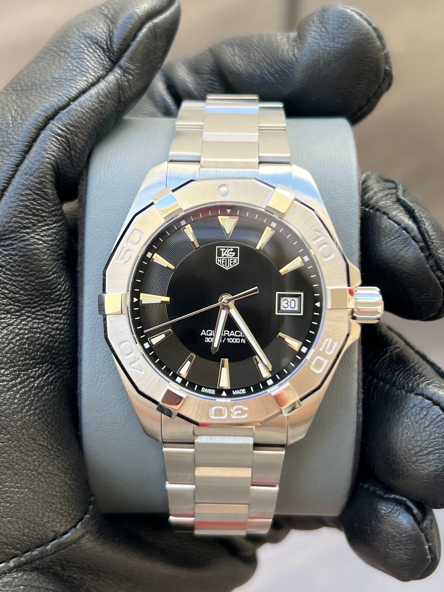 TAG Heuer Aquaracer Cuarzo, 41 mm, Acero y oro WAY1110.BA0928