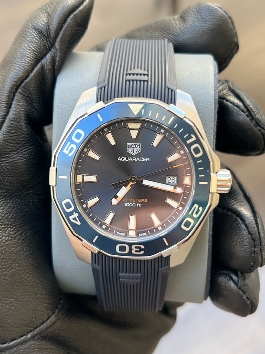 TAG Heuer Aquaracer Cuarzo, 43 mm, Acero WAY101C.FT6153