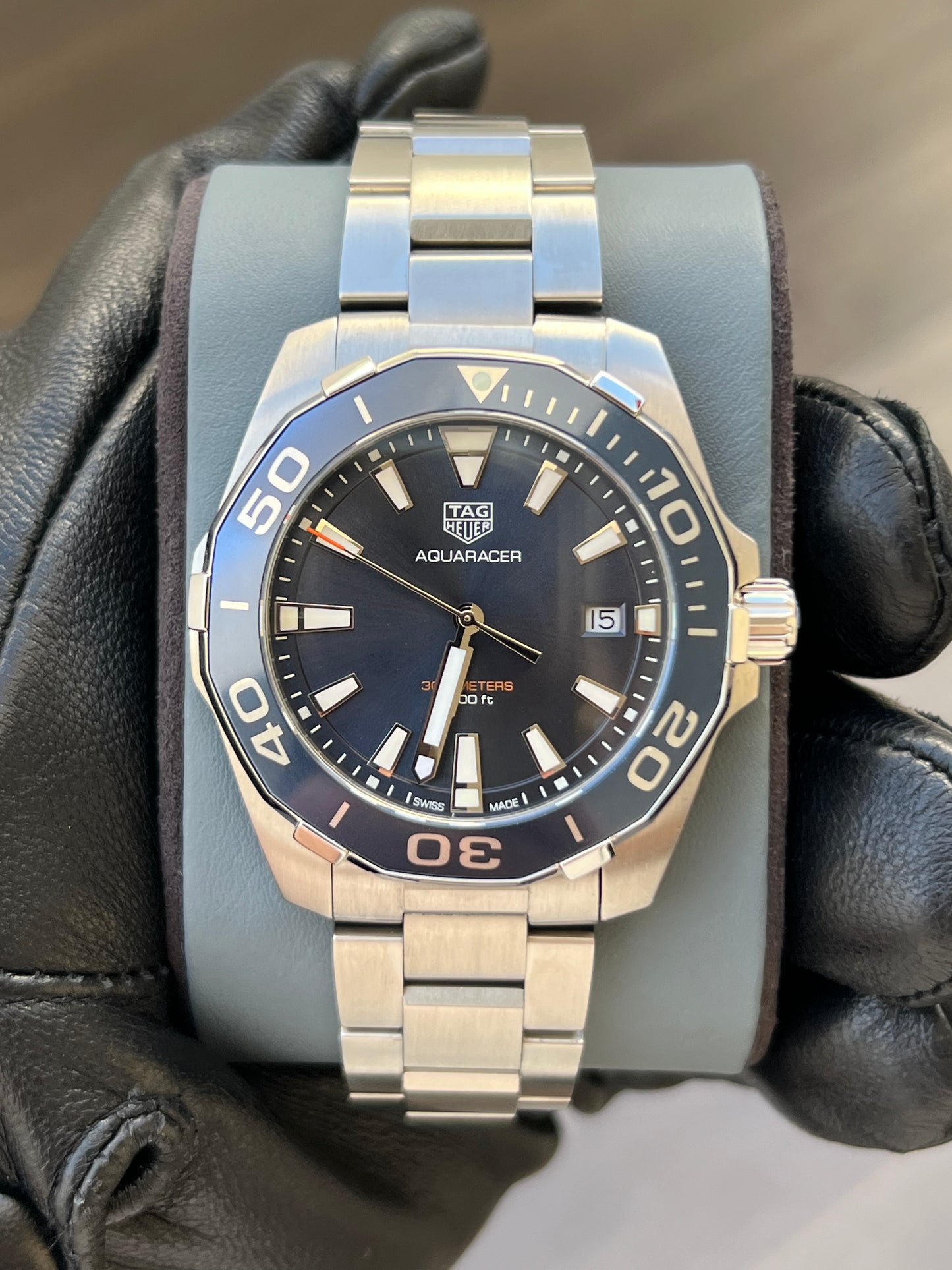 TAG Heuer Aquaracer Cuarzo, 41 mm, acero WAY111C.BA0928